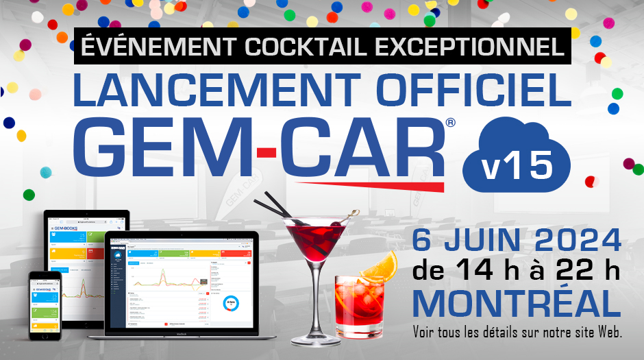 Lancement officiel de GEM-CAR V15 : un événement cocktail exceptionnel